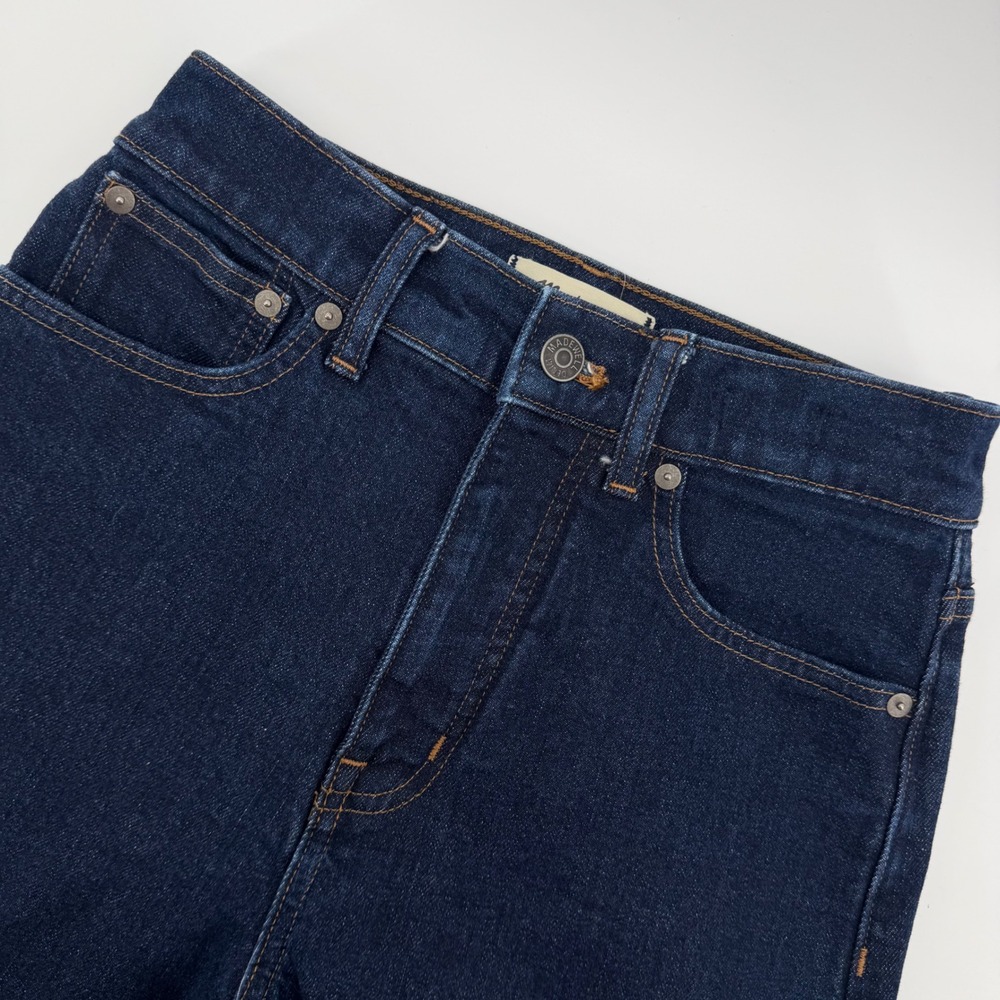 Madewell Straight Leg Jeans Womens 25 Dark Indigo‎ NM187 High Rise DM7103